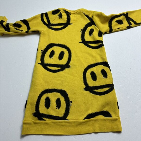 Yellow Smiley Face Kids Dress - Picture 6 of 7